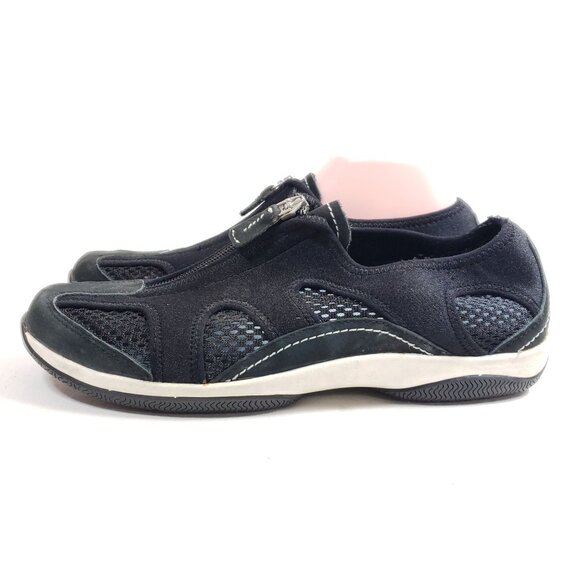 Sperry Top-Sider Womens Size 9 Black Mesh & Suede Zip Slip-On Sneakers - Picture 5 of 9